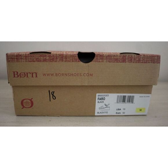 Børn Women's Sz 10M Black Faro Leather Ankle Strap Platform Sandals - Picture 10 of 10